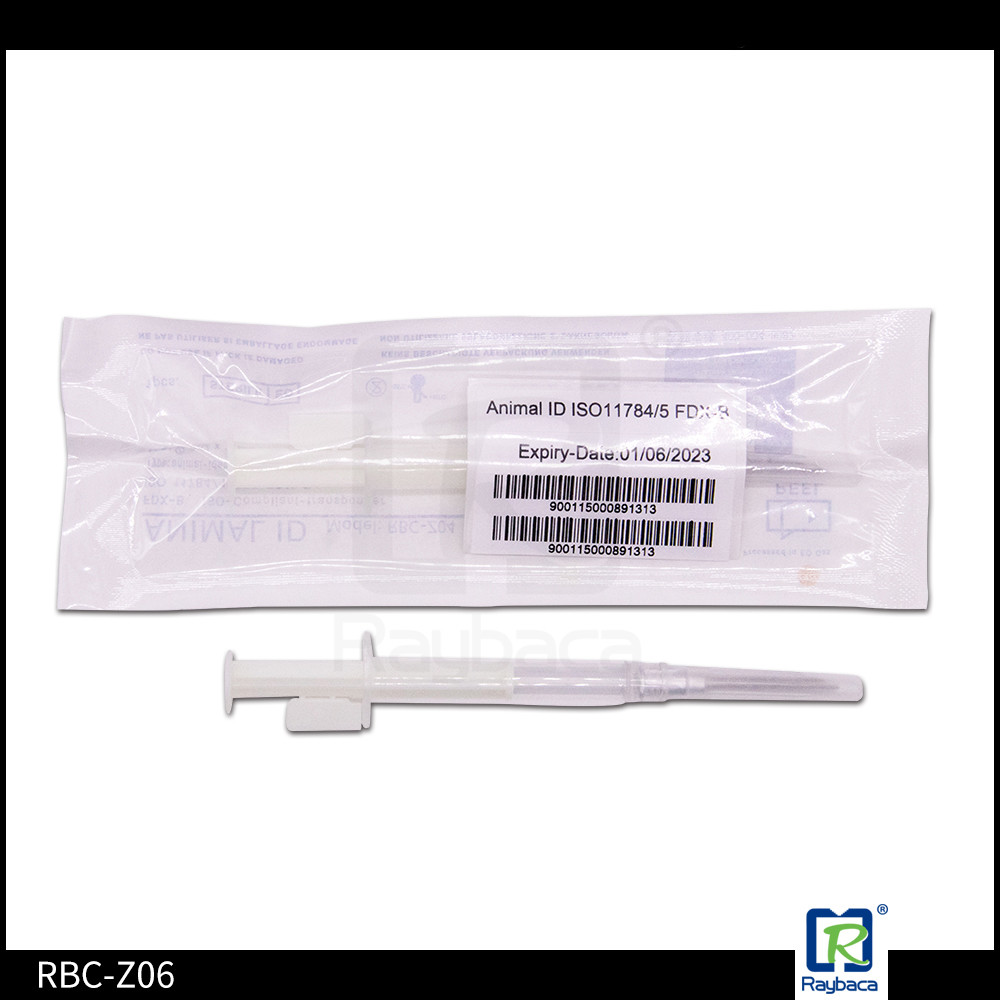 Pig Sheep Sterilized EM4305 134.2KHZ Animal Syringe