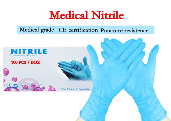 Manufacturers Disposable Nitile Examination Gloves, Powder Free, Non Latex
