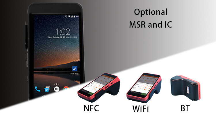 MTK 6580 Quad-Core Cortex A7 CPU POS Machine with Thermal Printer and Free Software