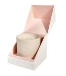 Rigid Cardboard Candle Packaging Box Vanishing Pink Printing FSC