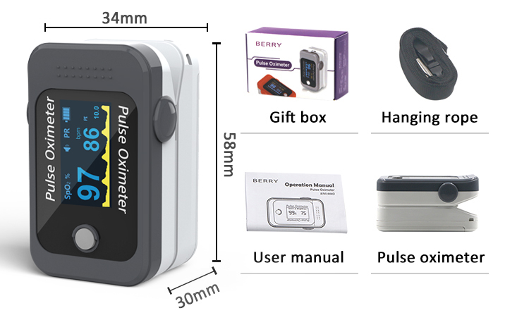 BM1000D Wireless Fingertip Pulse Oximeter Smart Portable Digital Oximeter
