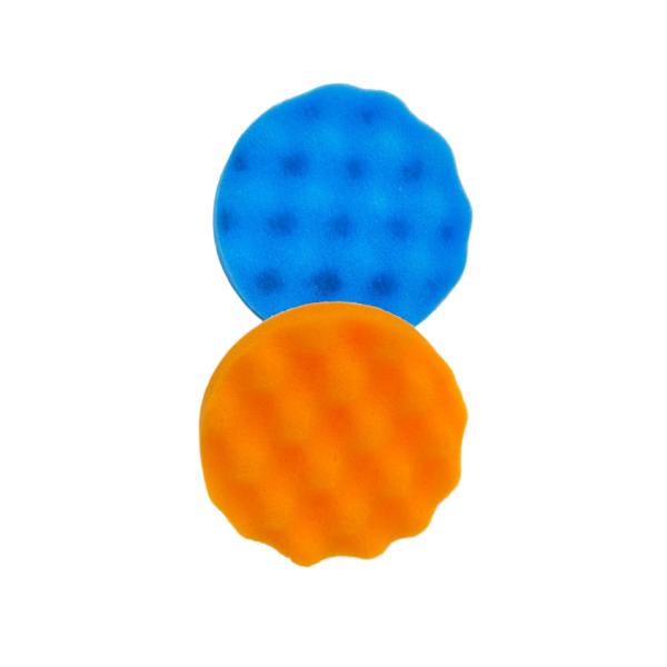 High Absorbency Car Waxing Machine Self-Adhesive Flat Wave Disc Polishing Sponge Wheel for Portable Detailing Waxing