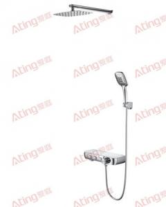 in wall #304 stainless steel thermostatic shower sets with hand shower top shower water outlet  AT-HJ003