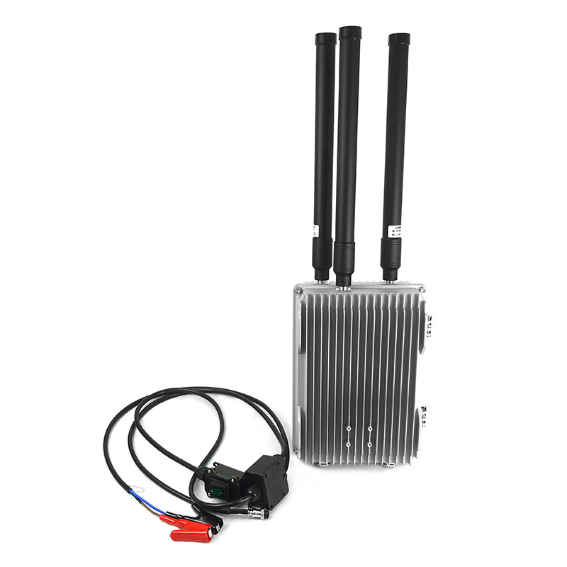 Effective 3 Channel 1.5 km Aluminium Anti-FPV Jammer for Car Mount -40ºC to 65ºC