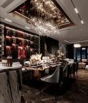 Luxury Hotel Restaurant Furniture Rectangular Metal Rock Plate Hotel Dining