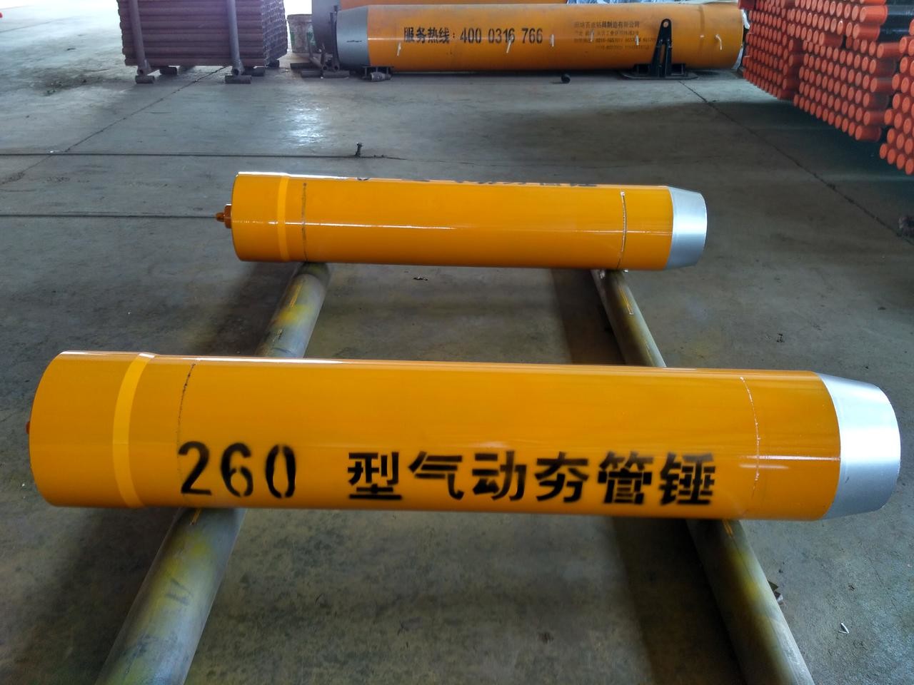 3.5~12 Inches Pipe Ramming Orange Color Eye Catching Appearance