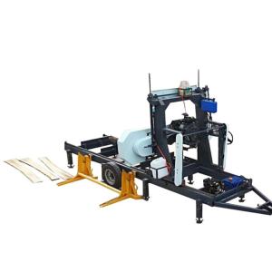 China lumber factory mill hydraulic automatic horizontal band sawmill wholesale