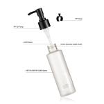 Travel Size Cosmetic Bottles 4 OZ 5 OZ Cylindrical PET Bottle For Cleansing Oil