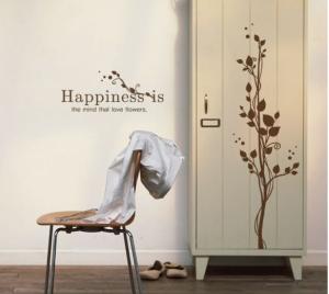 China Designer Personalised Classic Tree Wall Flower Stickers G014 wholesale