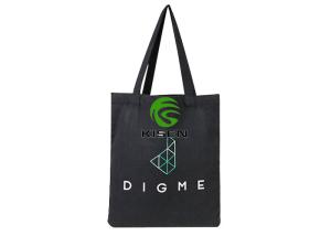 China Waterproof Lining Cotton Canvas Shopping Bags With Custom Printed Logo wholesale