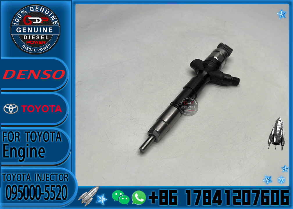 Factory Direct Deal New Common Rail Injector 23670-0L010 Diesel Fuel Injector Nozzle 095000-5520 For 2KD-FTV Engine