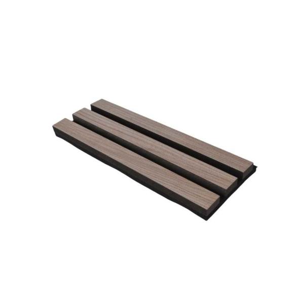 Nobel Walnut Wood Slat Acoustic Wall Panels 600x2400 600x3000mm Slatted Wood