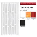 Modern Top Track PVC Sliding Door Shower Glass PVC Accordion Door Heat