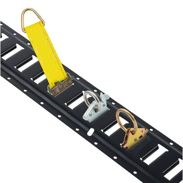 Heavy-Duty Steel E Track Rail with 30 E-track Anchor Slots and 2000 lbs Load Capacity for Secure Cargo Transport