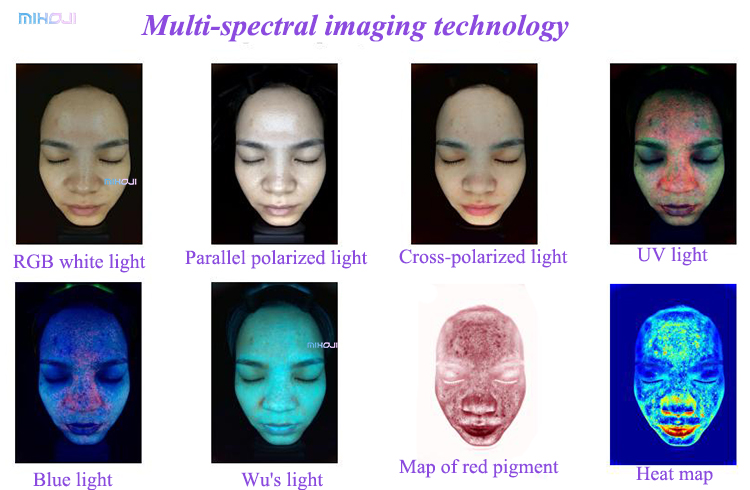 15.6 Inch Uv Lcd Facial Skin Analyzer Machine for Commercial using
