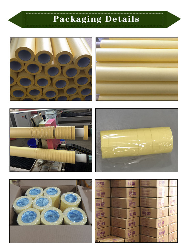 High Temperature UV Resistance Resistance Painters Masking Adhesive Edge Rubber Easy Tear Car Painting Tape
