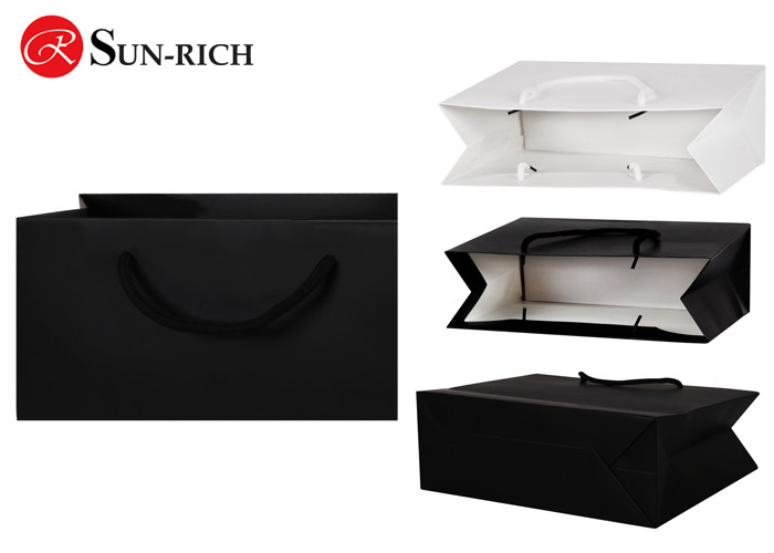 China High Quality Custom Black Shopping Paper Bag