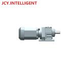 230V-400V Helical Inline Gearmotor Custom AC Gearmotors R37 DRS71M4/TF Blue Gray