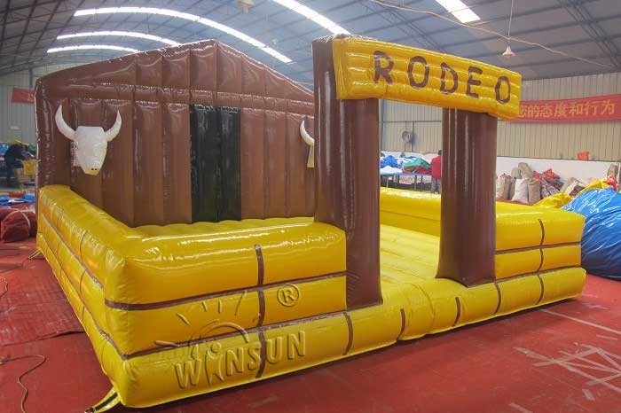 Rodeo Bull Inflatable Sports Games / Bounce House Games Non Toxic