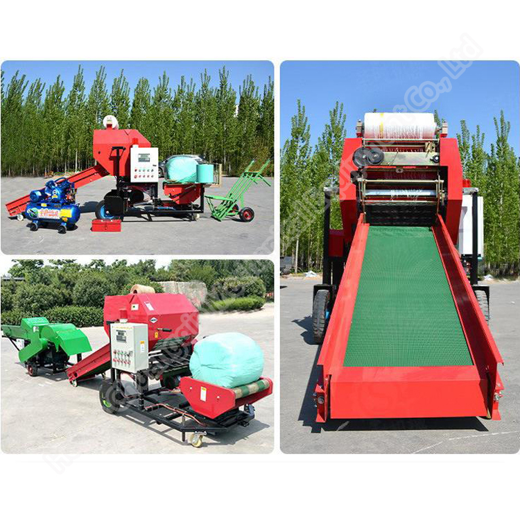 Square Forage Baler Machinery Hay Baler Machine Mini Round Baler Machine Round Baler