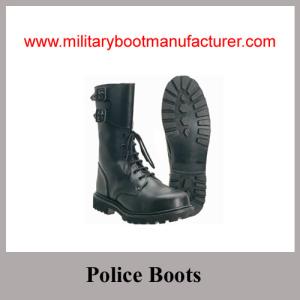China Wholesale China made First Layer Leather Black Military Goodyear Boots wholesale