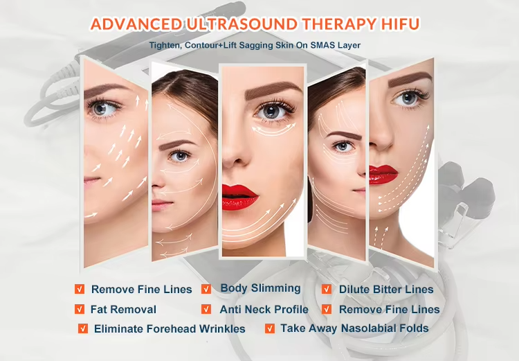2 In 1 Liposonic Body Shaping Face Skin Lift Wrinkle Remover 4d Hifu Machine