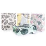 Reusable plant design art paper bag cash on sale wholesale