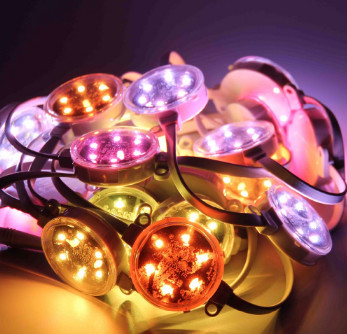 permanent lighting DMX single color LED Pixel Light Waterproof IP67 1.5W DC24V DMX512 RGB LED Point Light