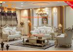 European style wooden furniture model made in china leather sofa