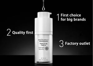 China Silk Printing Rotating Square Airless Pump Bottle 1oz Refillable wholesale