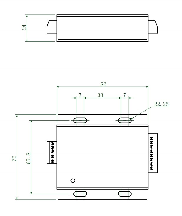 IP64 0.1% Load Cell Amplifier , 4 Units Strain Gauge Instrumentation Amplifier