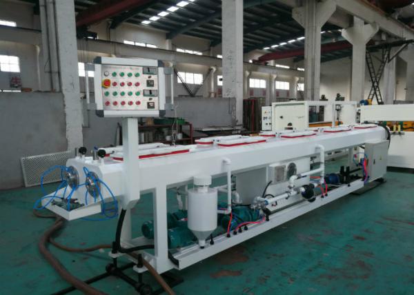 Siemens Motor Conical Twin Screw Pvc Pipe Production Machine , PVC Tube Making