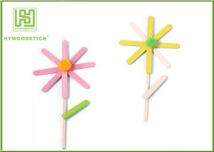China Education DIY Lollipop Sticks , 150 / 200mm Colored Popsicle Sticks Crafts wholesale