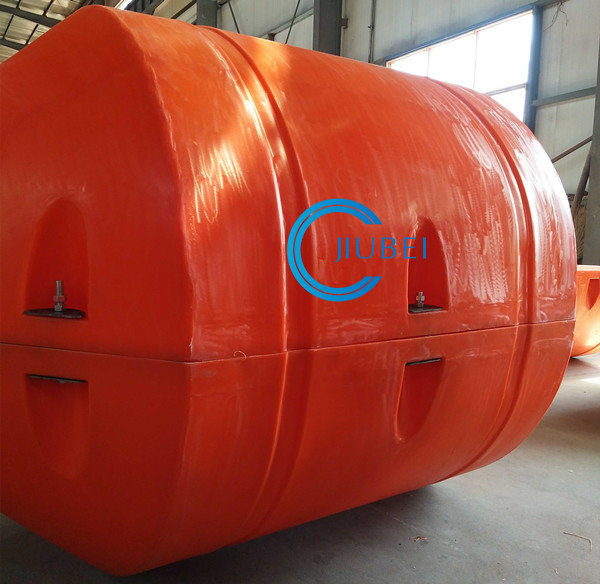 Mud / Sand / Slurry Plastic Dredging Pipe Floats With Foam Filled
