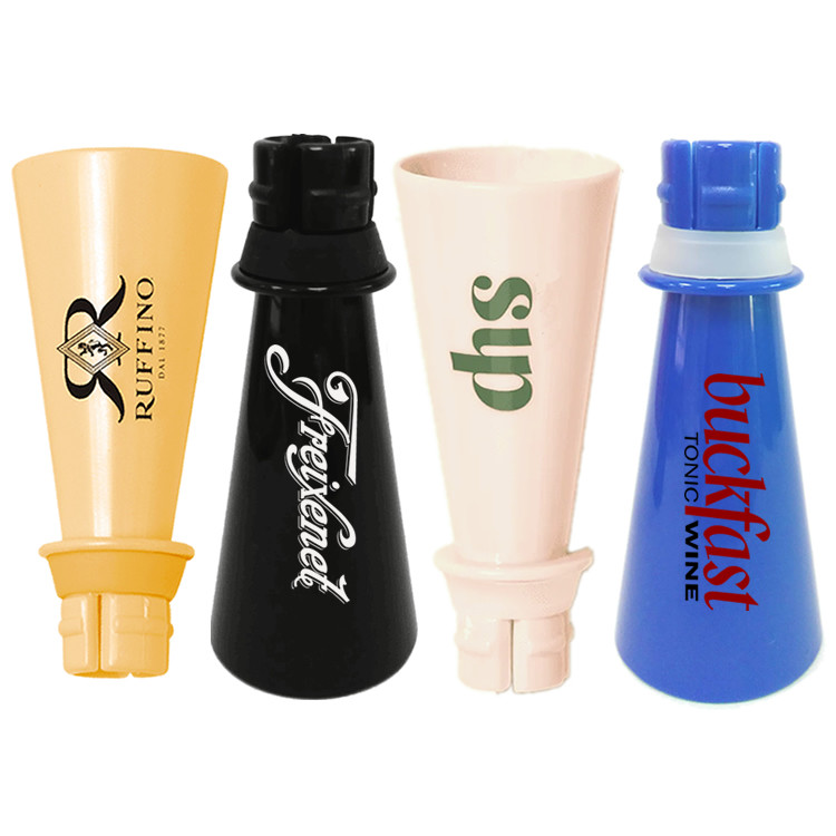 Reusable Plastic Silicone Prosecco Sippers Wine Champagne Bottle Sipper Pourer