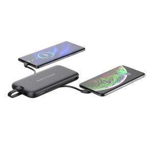 China USB QC3.0 10000mAh Qi Wireless Power Bank Charger wholesale