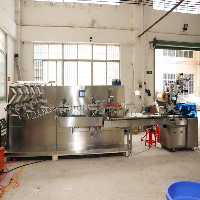0.6Mpa 2.2KW Wet Wipe Packing Machine With Stainless Steel Frame