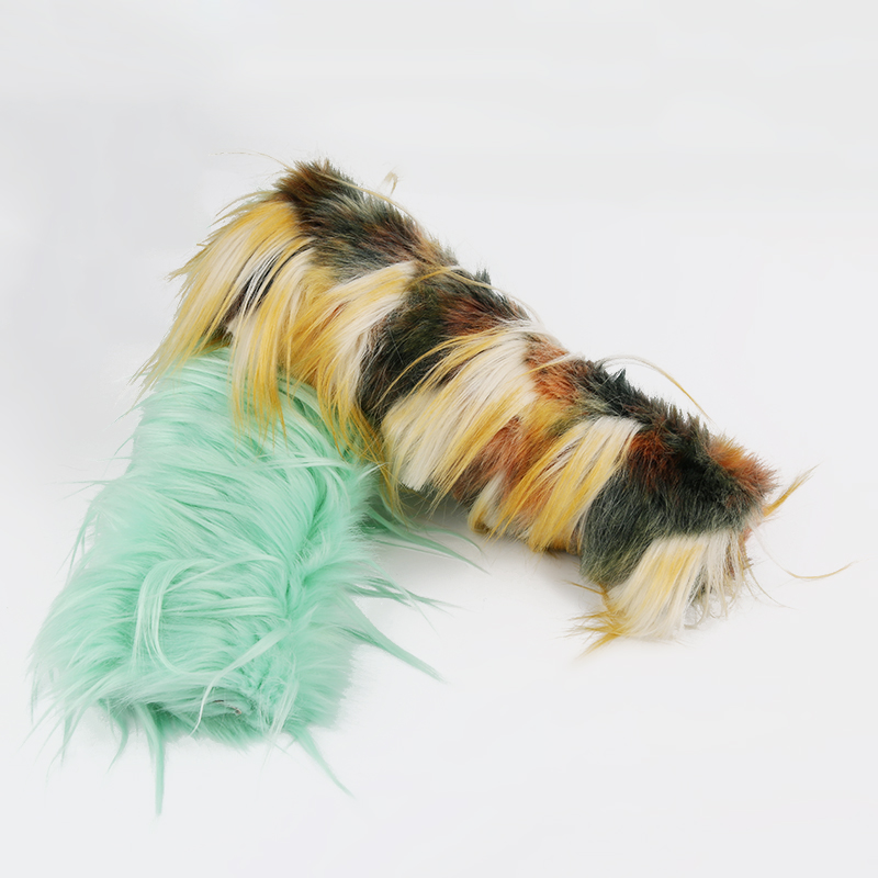 160cm 30-55mm JACQUARD Faux Fur Fabric for Garments 500meters Plush Printed 100% Acrylic