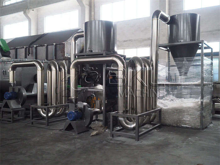 Thermal 15Kw Plastic Recycling Lines 219mm Pipe Drying Equipment