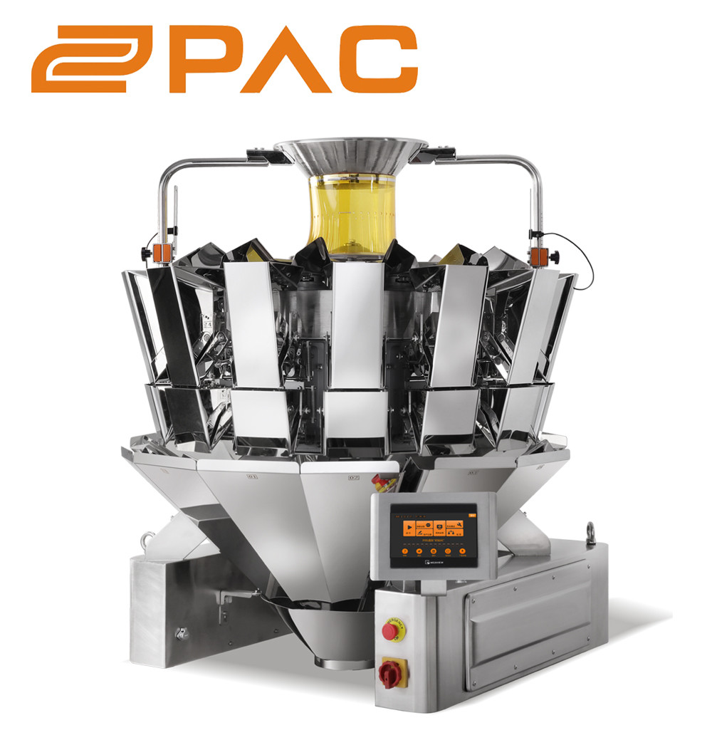 Snack Multi Head Weigher SUS304 Frame 10/14 Heads 0.8L Hoppers