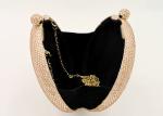 Diamond Dazzling Champagne Rhinestone Evening Bags Metal Hard Case