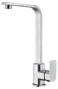 China 3004 Stainless Steel Bathroom Faucet Nickel Single Handle Faucet wholesale