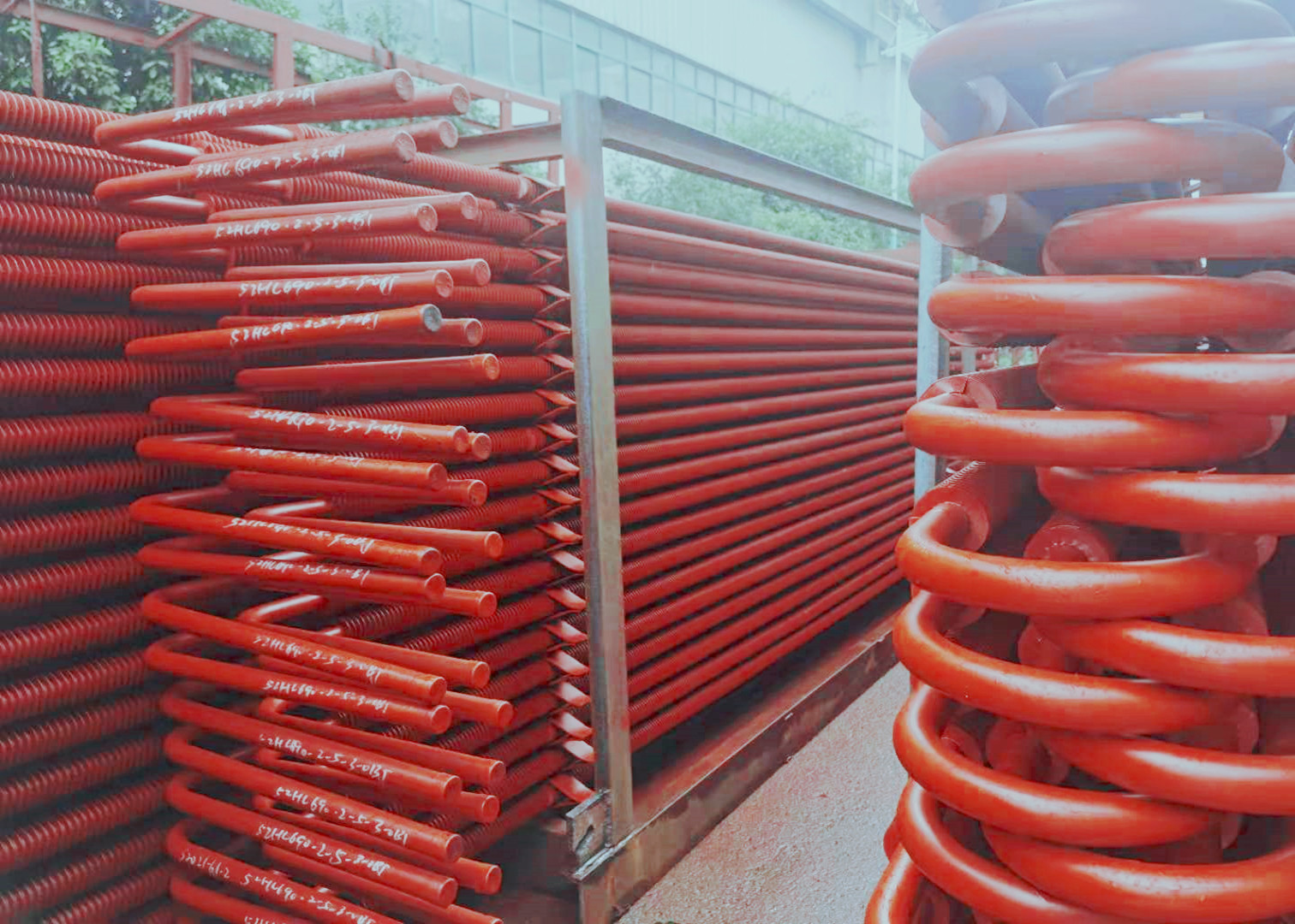 High Efficiency Industrial Boiler Fin Tube Spiral Stainless Steel For Heat Exchange