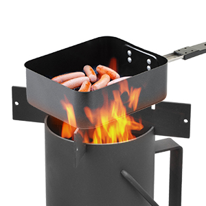 Black Brown Metal Fire Pit BBQ Stove for Patio Garden Fireplace Finishing Powder Coated