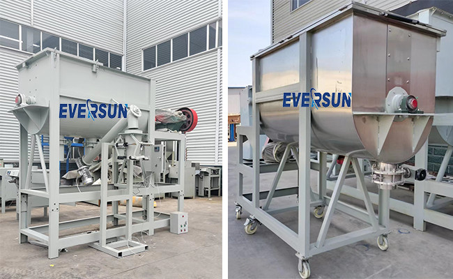 Customized Double Ribbon Blender Machine 200 - 5000L Mixing And Blending Equipment