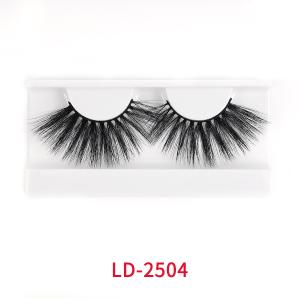China Synthetic Fibres 25mm Faux Mink Natural Lashes Vegan Friendly wholesale