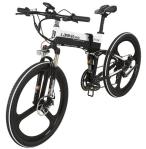 26 Inch Folding Full Suspension Mountain Ebike With Hidden Battery