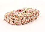 Elegant Bling Women Clutch Gold Purse With Flower Rhinestone Crystal