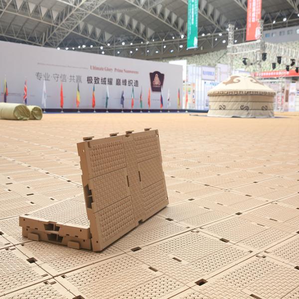 fast install and strike by rolls plastic covering for protecting turf event deck floor with tent/marquee flooring