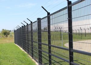 China Powder Coated Peach Post Double Wire Fencing 1500mm Height wholesale